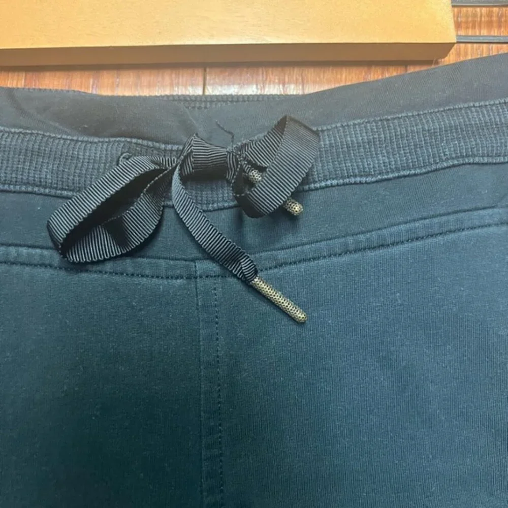 Lululemon Fleece Please Jogger Terry Black Size 4 - Picture 4 of 6